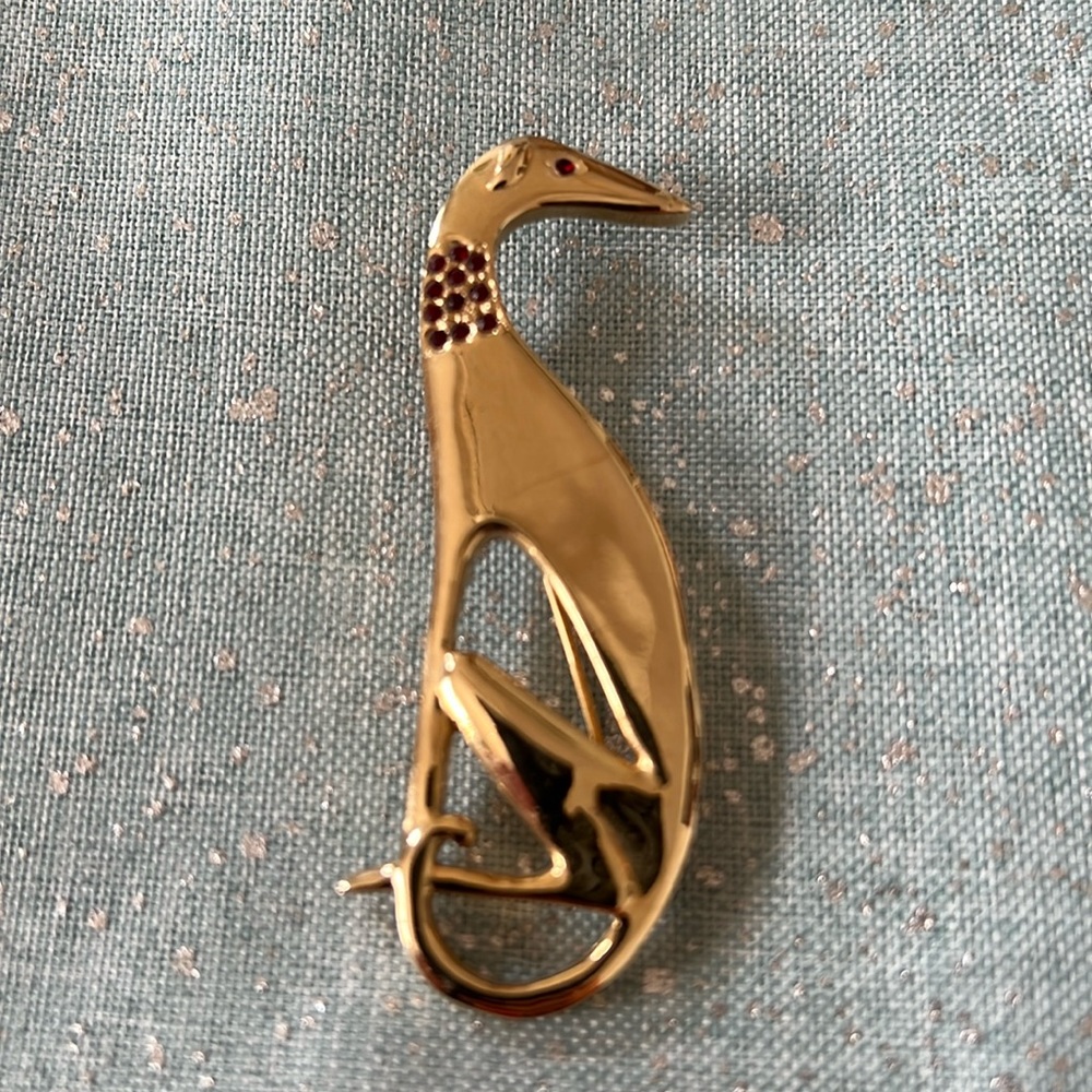 Greyhound brooch costume jewelry
